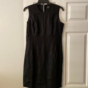Banana Republics Dress size 4 -100% Linen black color